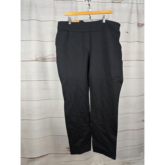 Dalia Slim Leg Lightweight Pull-On Pant Black XXL #V - Picture 5 of 11
